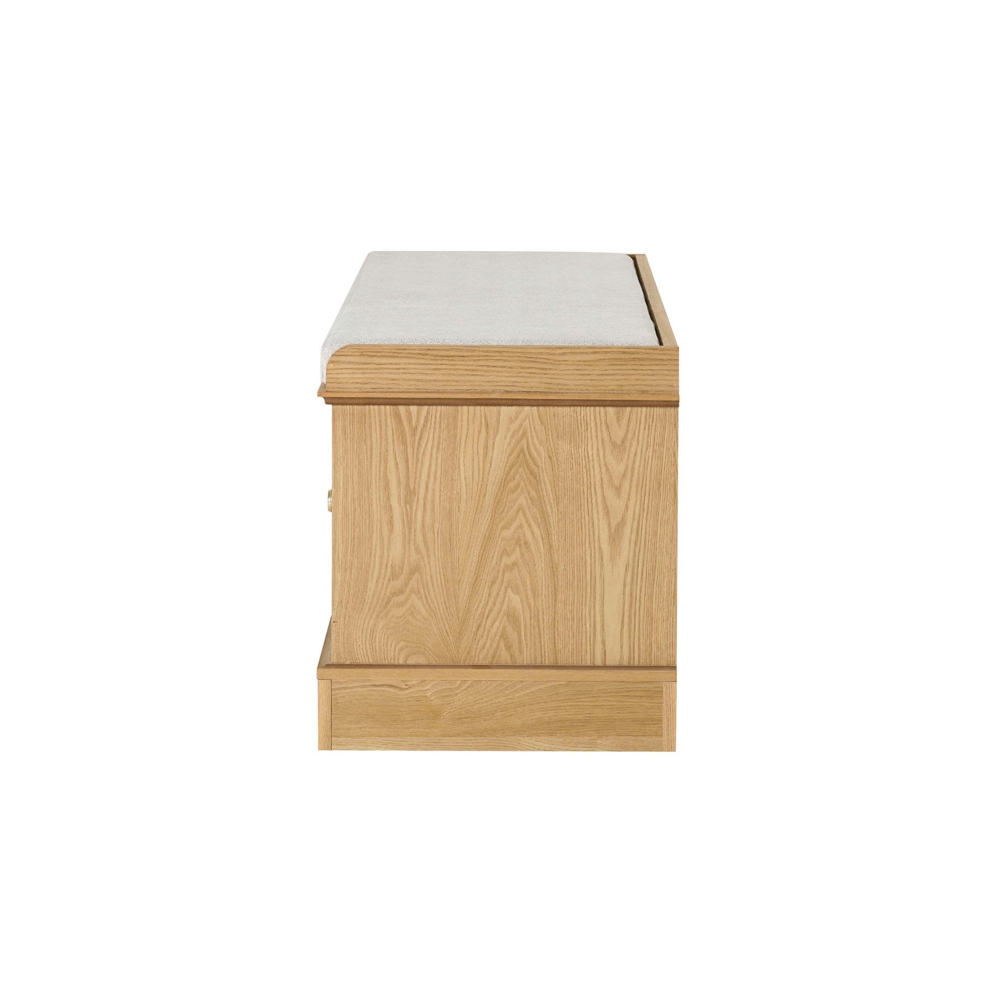 Rangement Ruby avec assise - Bois clair