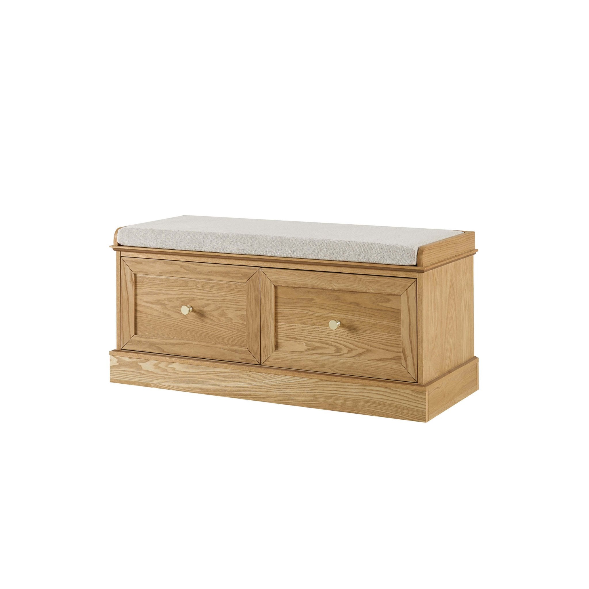 Rangement Ruby avec assise - Bois clair