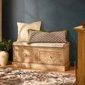 Rangement Ruby avec assise - Bois clair