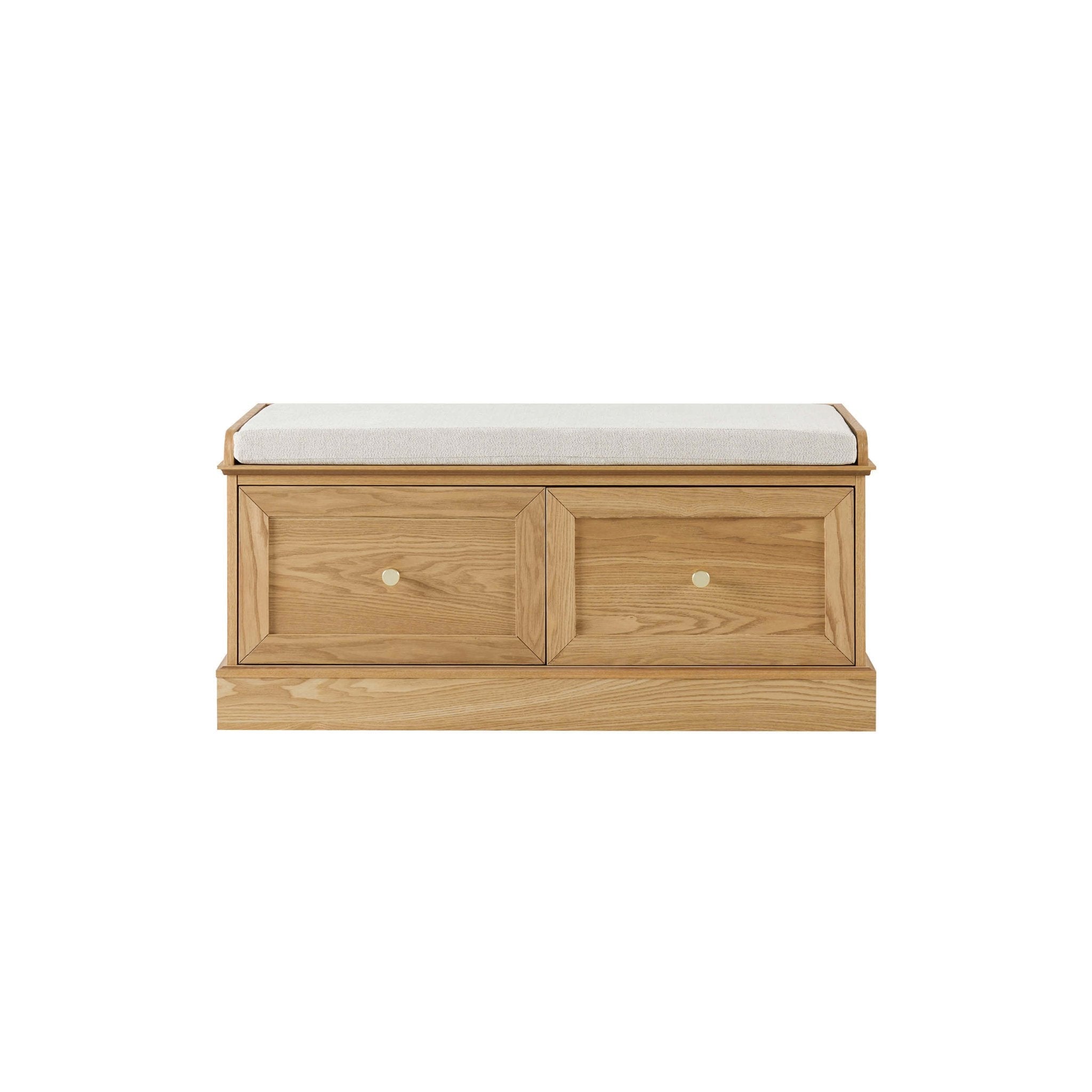 Rangement Ruby avec assise - Bois clair