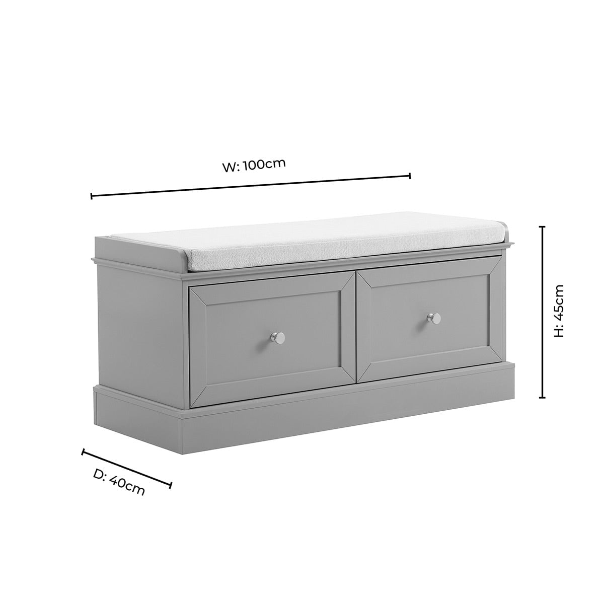 Dusklia - Ruby Seated Storage - Taupe
