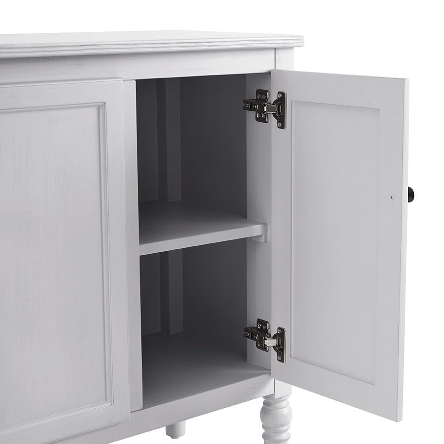 Dusklia - Ruby 4 Door Sideboard - Washed Stone