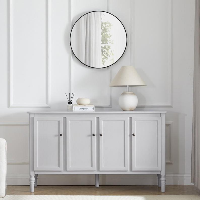 Dusklia - Ruby 4 Door Sideboard - Washed Stone