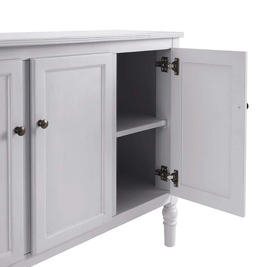 Dusklia - Ruby 4 Door Sideboard - Washed Stone