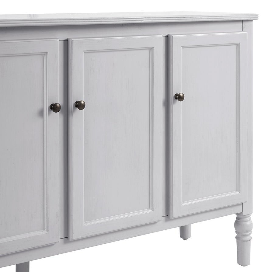 Dusklia - Ruby 4 Door Sideboard - Washed Stone