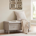 Dusklia - Ruby Storage Cupboard With Seat - Taupe