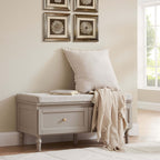 Dusklia - Ruby Storage Cupboard With Seat - Taupe