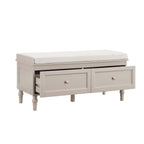 Dusklia - Ruby Storage Cupboard With Seat - Taupe