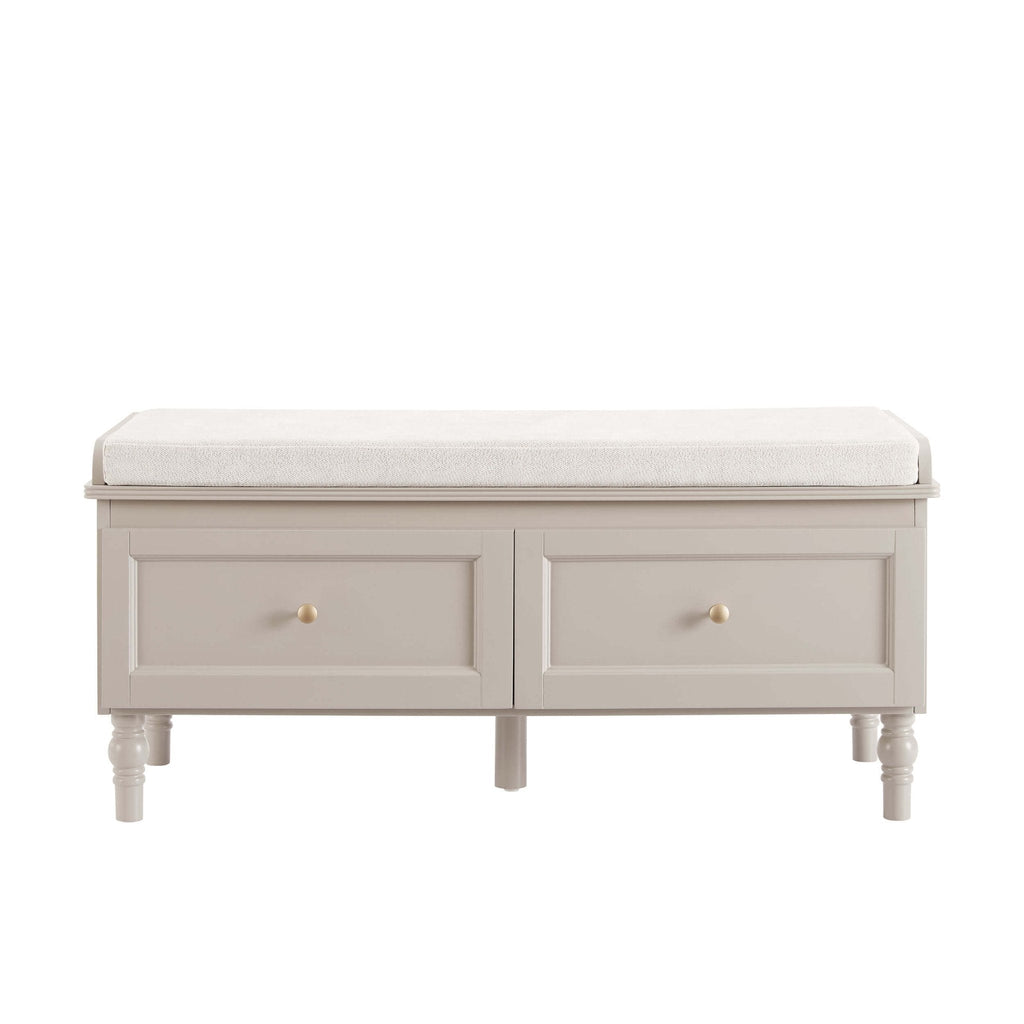 Dusklia - Ruby Storage Cupboard With Seat - Taupe