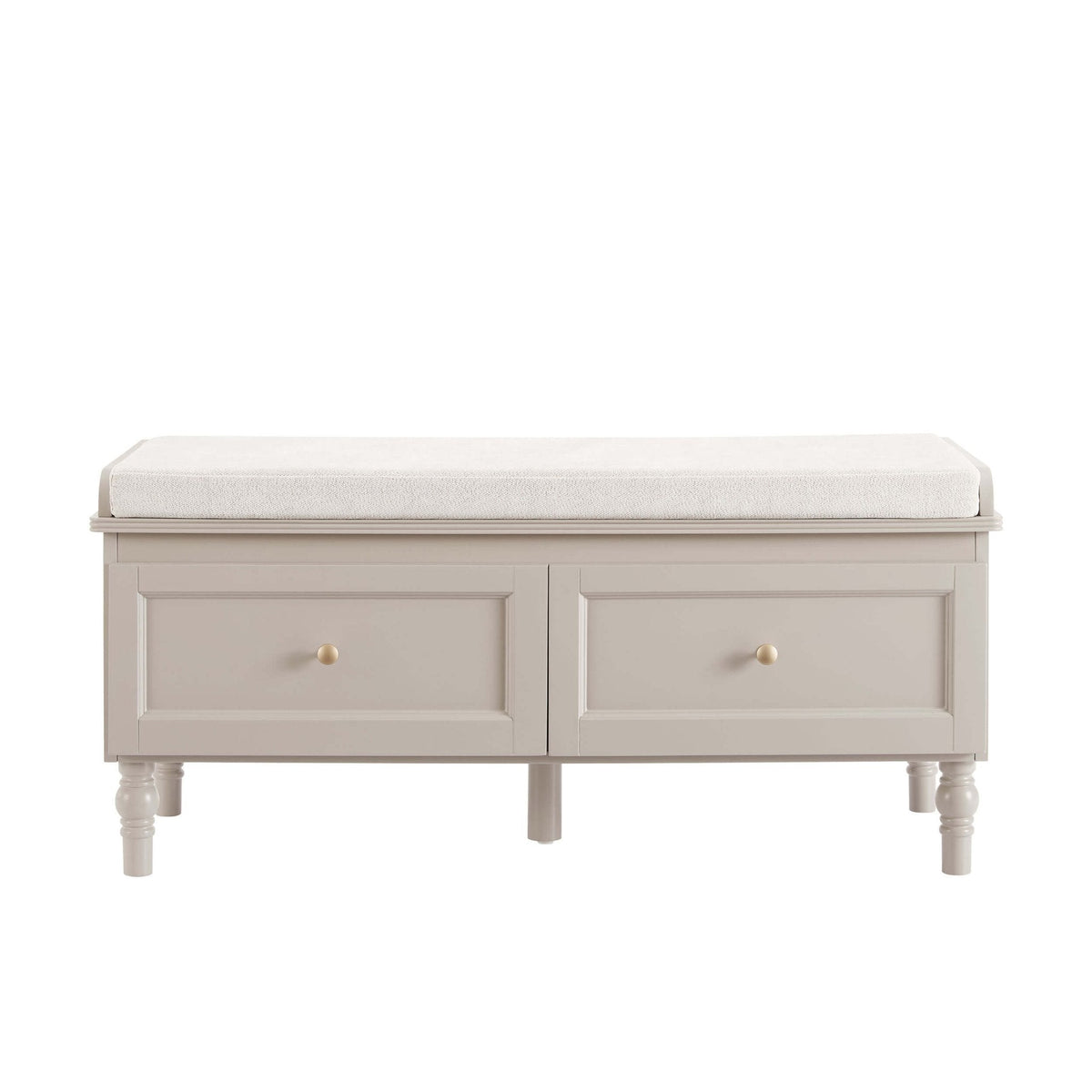 Dusklia - Ruby Storage Cupboard With Seat - Taupe