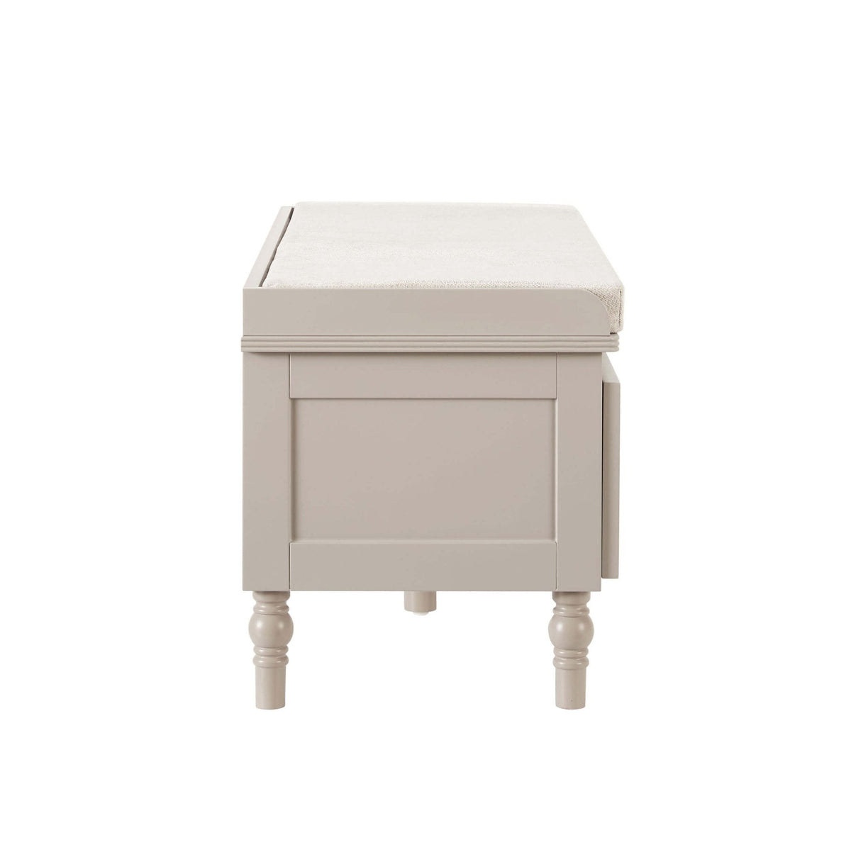 Dusklia - Ruby Storage Cupboard With Seat - Taupe