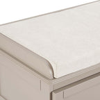 Dusklia - Ruby Storage Cupboard With Seat - Taupe