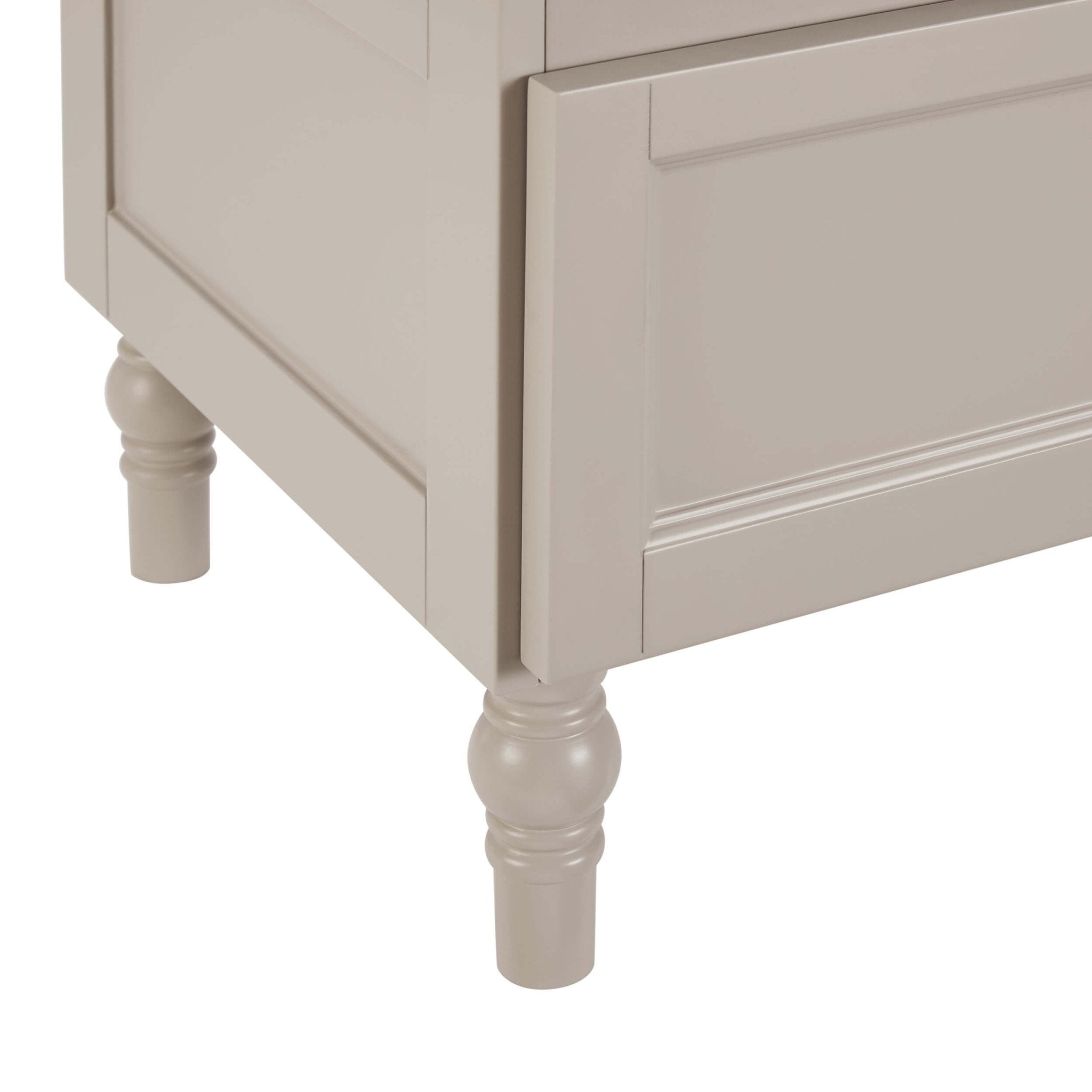 Dusklia - Ruby Storage Cupboard With Seat - Taupe