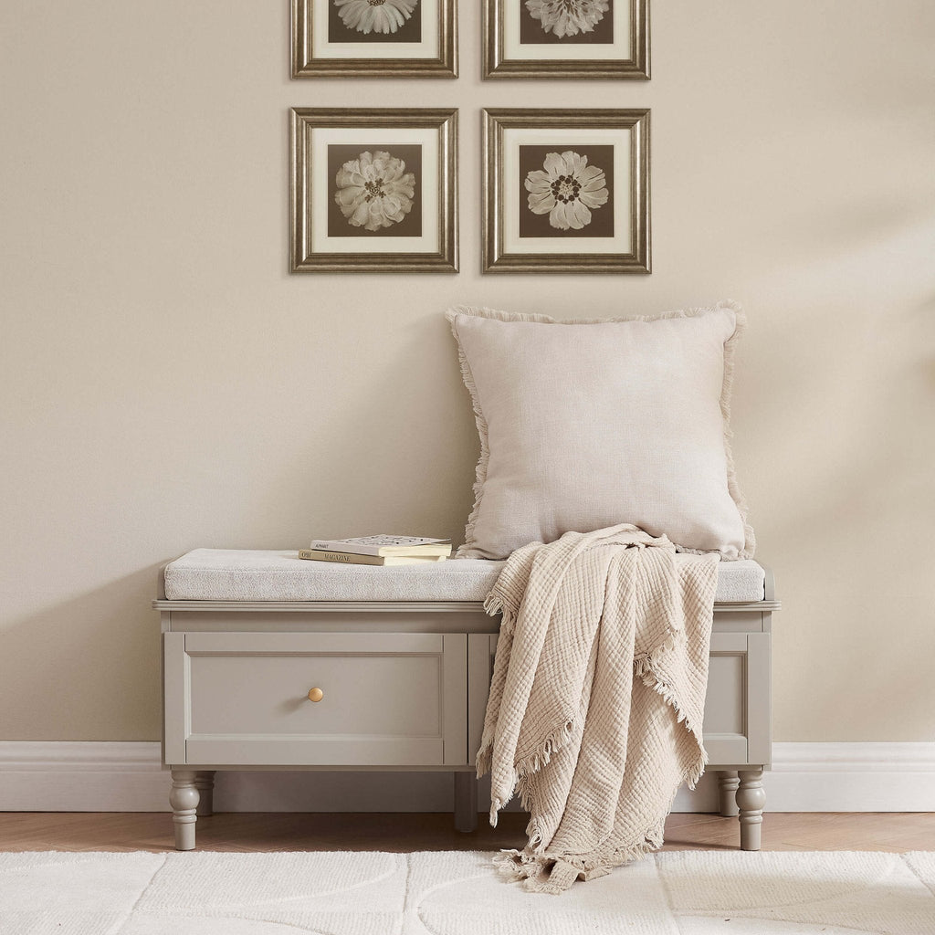 Dusklia - Ruby Storage Cupboard With Seat - Taupe