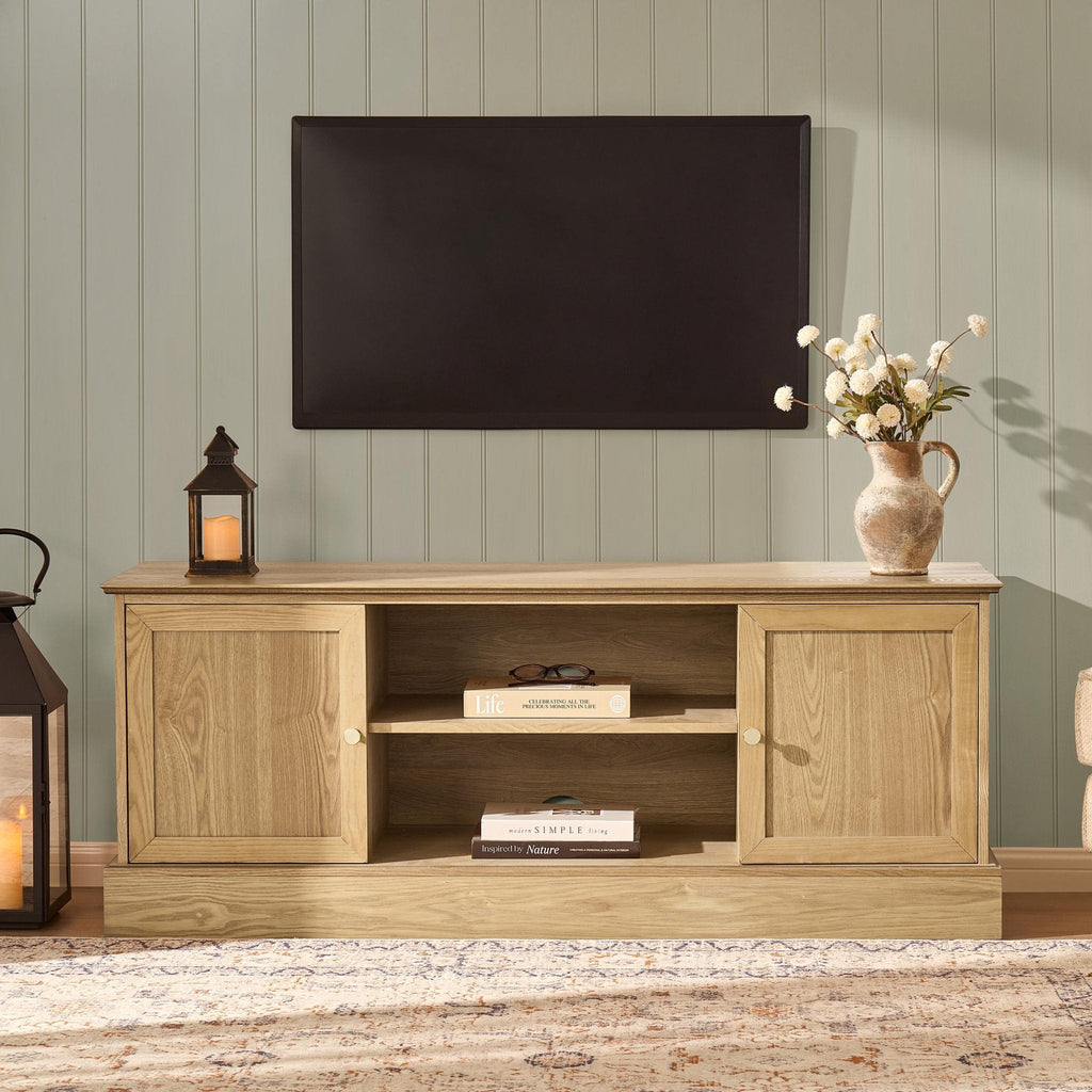 Dusklia - Ruby TV Unit for TVs up to 60 - Light Wood