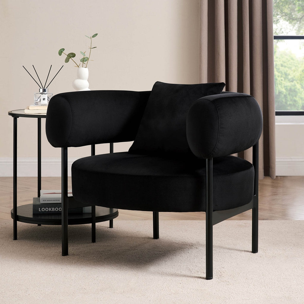 Dusklia - Sabrina Accent Chair - Ink
