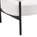 Dusklia - Sabrina Boucle Accent Chair - Off White