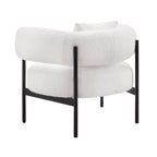 Dusklia - Sabrina Boucle Accent Chair - Off White