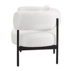 Dusklia - Sabrina Boucle Accent Chair - Off White