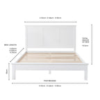 Dusklia - Salcombe Bed Frame - White