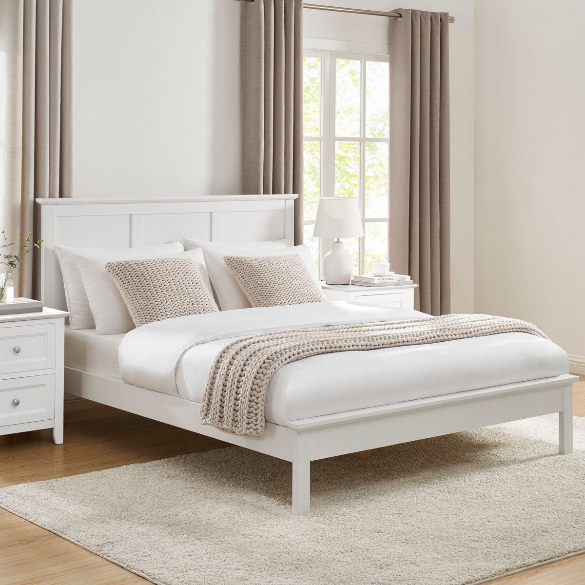 Dusklia - Salcombe Bed Frame - White