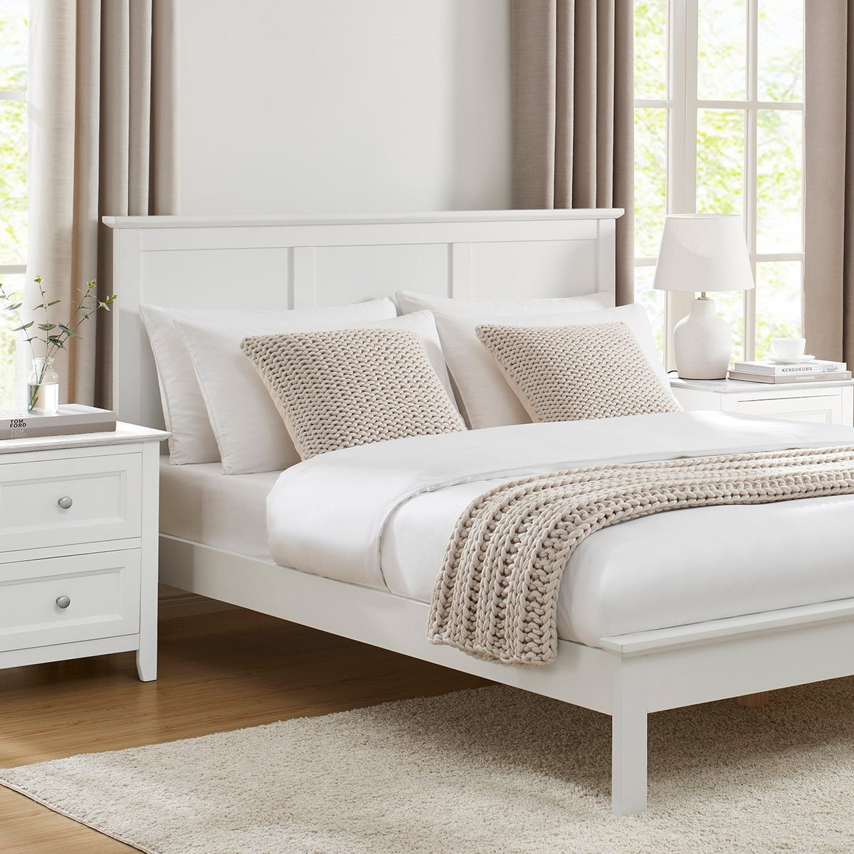 Dusklia - Salcombe Bed Frame - White