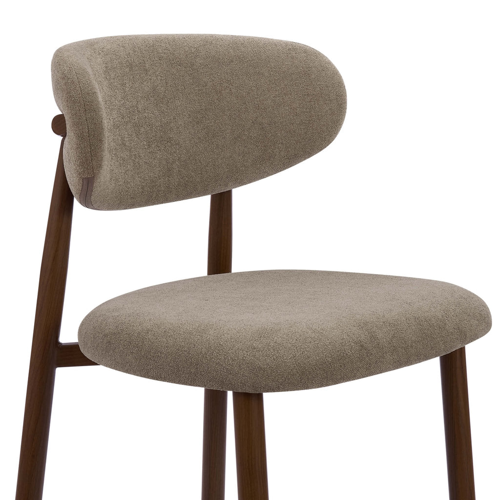 Dusklia - Sally Set of 2 Barstools - Chenille Mushroom