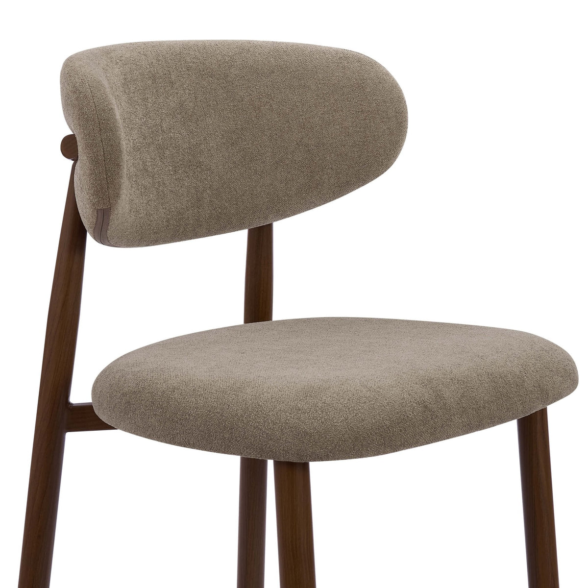 Dusklia - Sally Set of 2 Barstools - Chenille Mushroom