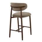 Dusklia - Sally Set of 2 Barstools - Chenille Mushroom