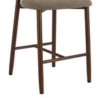 Dusklia - Sally Set of 2 Barstools - Chenille Mushroom