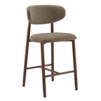 Dusklia - Sally Set of 2 Barstools - Chenille Mushroom