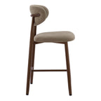 Dusklia - Sally Set of 2 Barstools - Chenille Mushroom