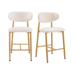 Dusklia - Sally Set of 2 Barstools - Cream Linen