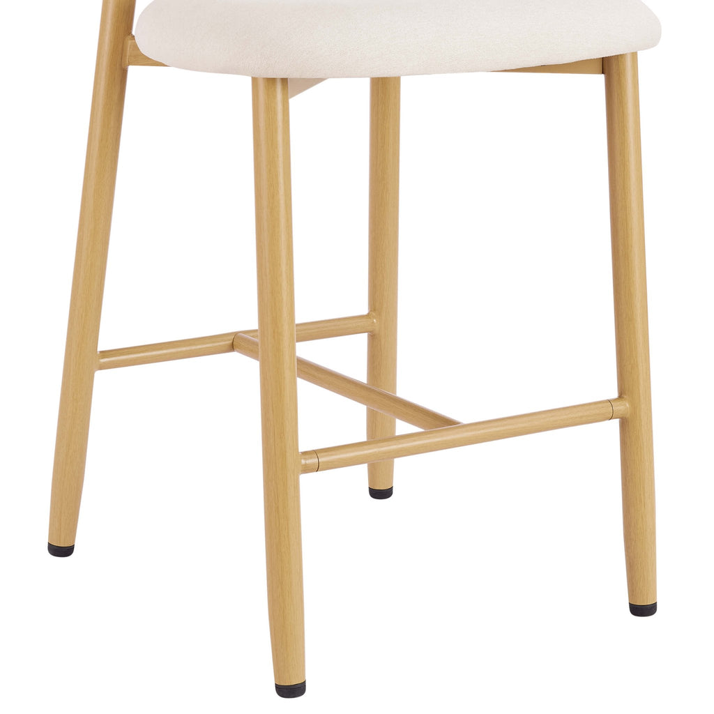 Dusklia - Sally Set of 2 Barstools - Cream Linen