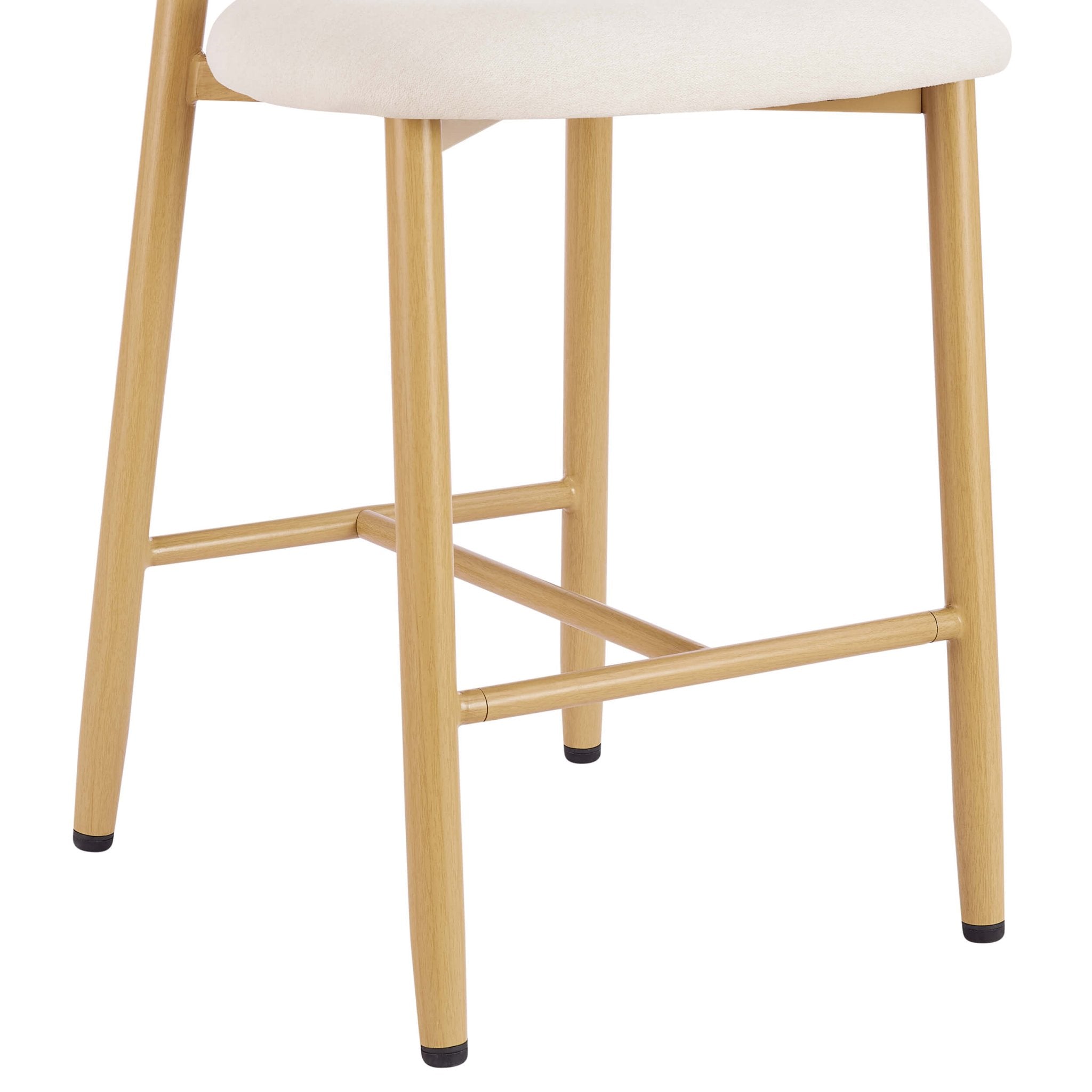 Dusklia - Sally Set of 2 Barstools - Cream Linen