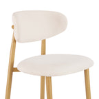 Dusklia - Sally Set of 2 Barstools - Cream Linen