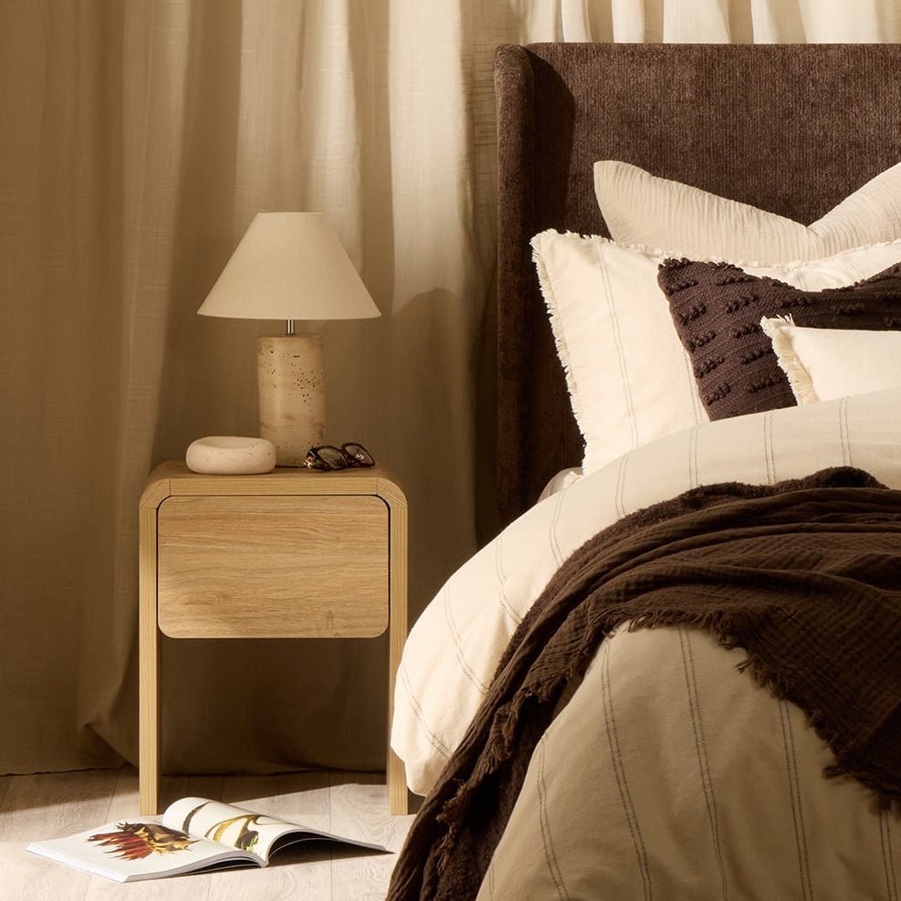 Dusklia - Samira Side Table - Light Wood