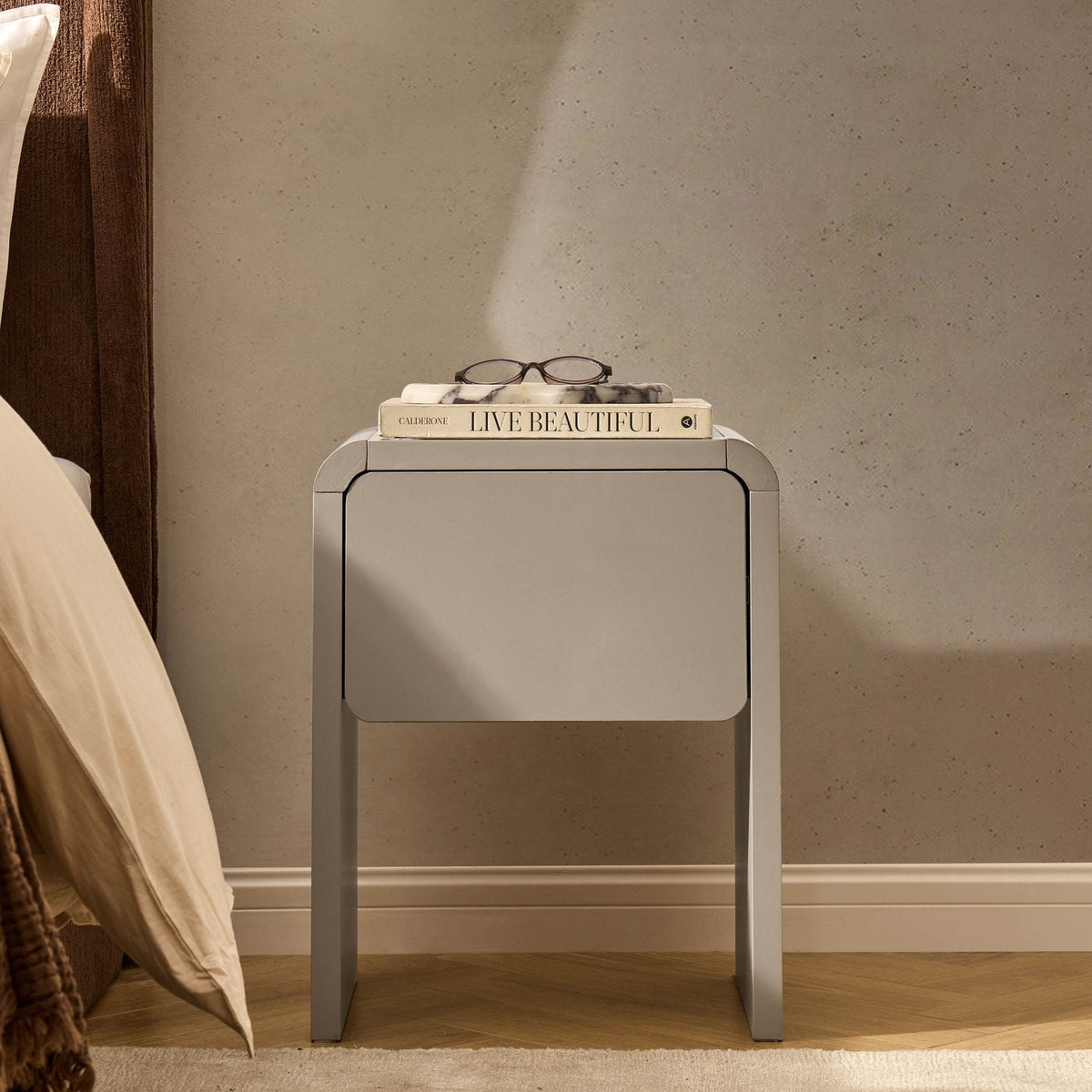 Dusklia - Samira Side Table - Taupe