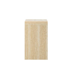 Dusklia - Samira Side Table - Travertine Effect