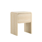 Dusklia - Samira Side Table - Travertine Effect
