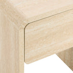 Dusklia - Samira Side Table - Travertine Effect