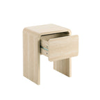Dusklia - Samira Side Table - Travertine Effect