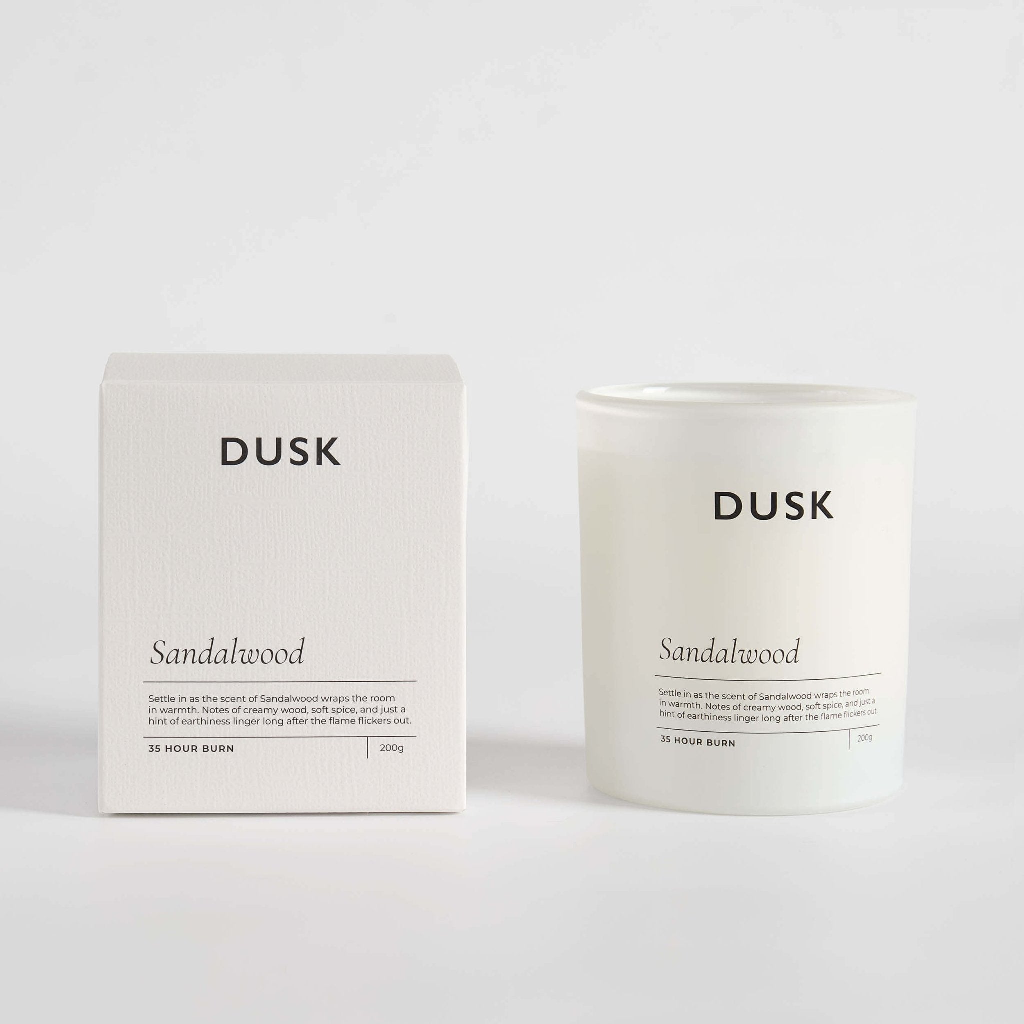 Dusklia - Sandalwood Scented Candle