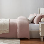 Dusklia - Santorini Muslin Duvet Cover & Pillowcase Set - Blush Pink