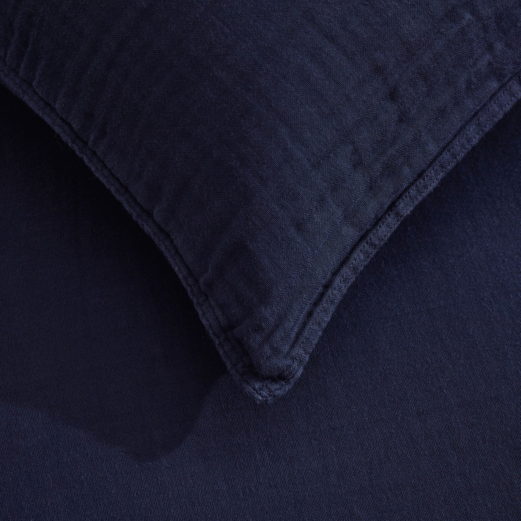 Dusklia - Santorini Muslin Duvet Cover & Pillowcase Set - Navy