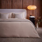 Dusklia - Santorini Muslin Duvet Cover & Pillowcase Set - Oatmeal