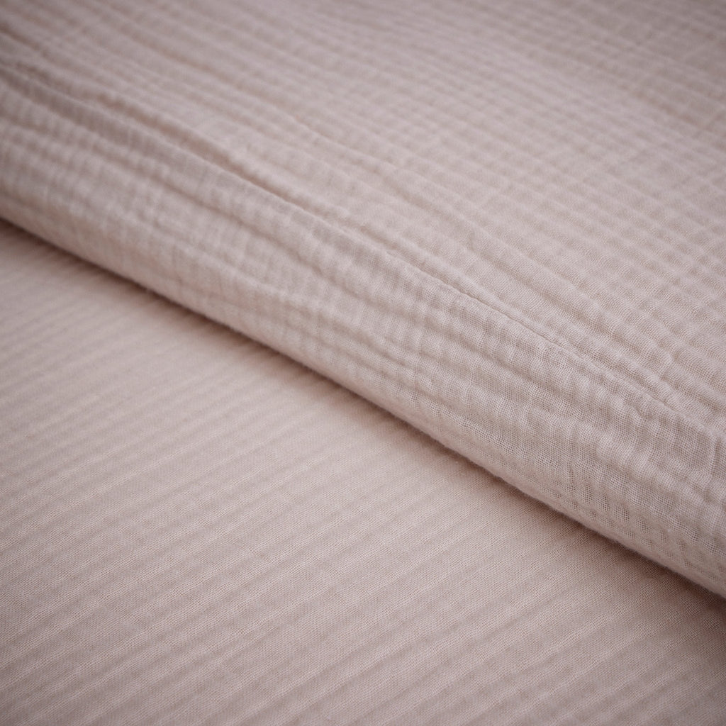 Dusklia - Santorini Muslin Duvet Cover & Pillowcase Set - Oatmeal