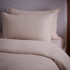 Dusklia - Santorini Muslin Duvet Cover & Pillowcase Set - Oatmeal