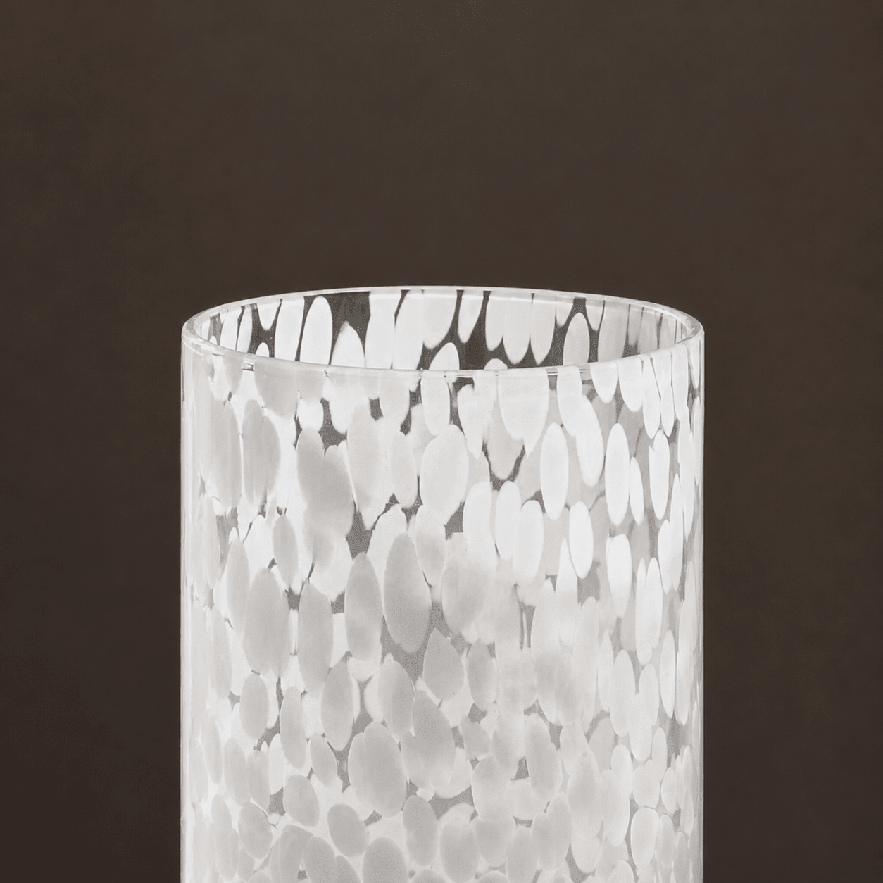 Dusklia - Sarda Dotty Glass Tumblers - Set of 4 - White