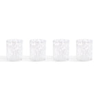 Dusklia - Sarda Dotty Glass Tumblers - Set of 4 - White